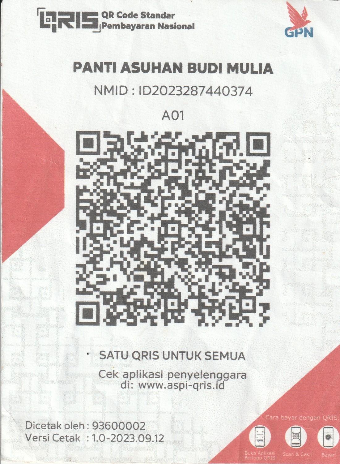 Kode QRIS Panti Asuhan Budi Mulia